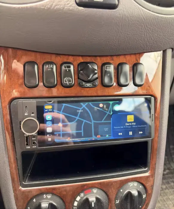 Radio 1DIN CarPlay Android Auto | 8GB RAM