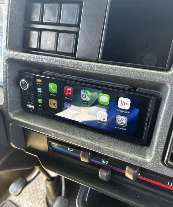 Radio 1DIN CarPlay Android Auto | 4GB RAM